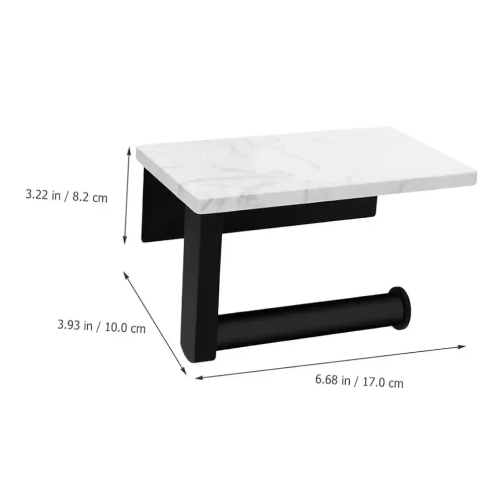 Toilet‎ Paper Holder Stand Elegant Stainless Steel Wall-Mounted